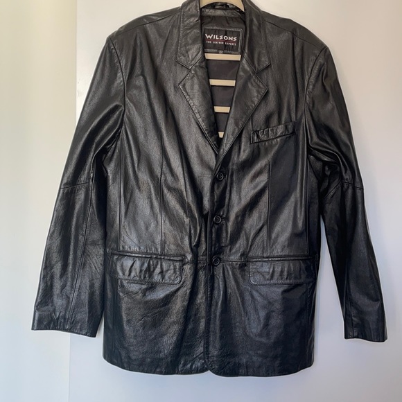 Black men Wilson’s leather jacket - Picture 3 of 11